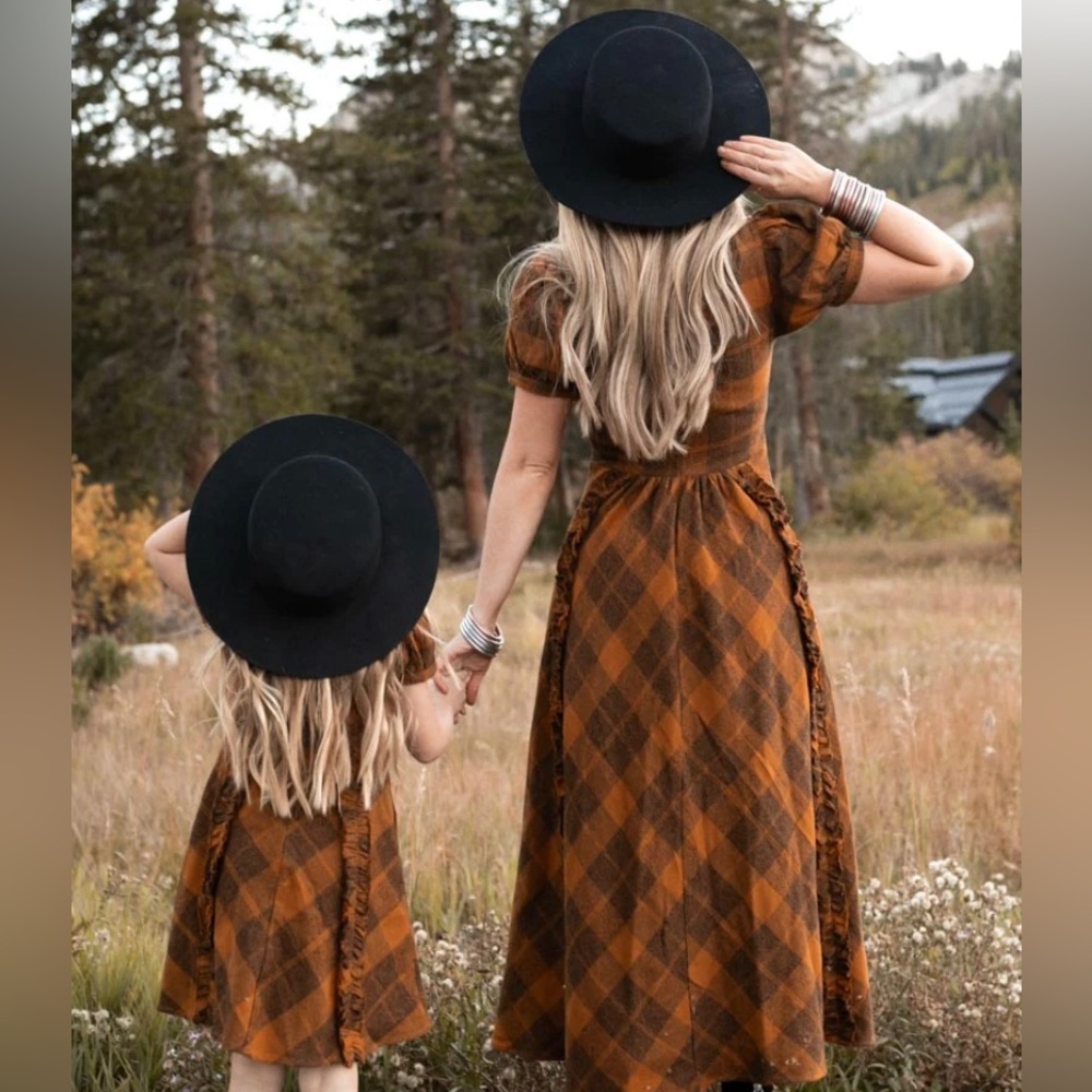 Matching SET Ivy City Co Mommy & Me Kimball Plaid Dresses
